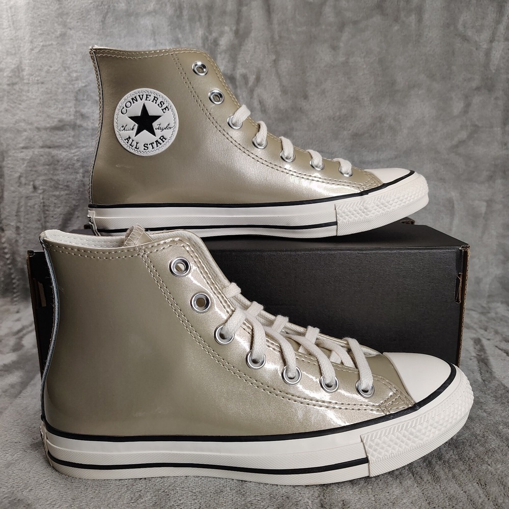 Converse Women's Chuck Taylor All Star 'Metallic - Light Gold' Shoes Womens 7.5
